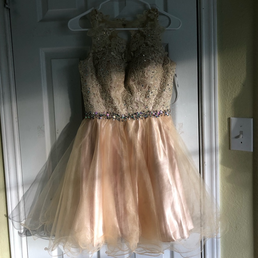 Champagne prom/homecoming/formal dress